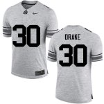 NCAA Ohio State Buckeyes Men's #30 Jared Drake Gray Nike Football College Jersey LHP7545CL